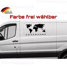 2x Weltkarte Auto Aufkleber