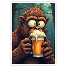 Affe Bild Humor A4 Kunstdruck