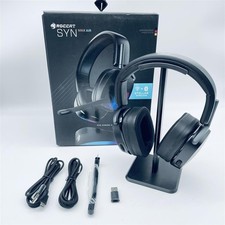 Roccat Syn Max Air - Kabelloses RGB PC Gaming Headset mit 3D Audio und Docking-S