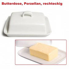 Tchibo Butterdose  Porzellan rechteckig