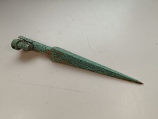 alte Blitzableiter Blitzableiterspitze aus Messing Vintage 33 cm