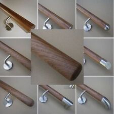 Ami. Nussbaum Handlauf mit Halter Ø42mm & verschied. Enden Treppe Geländer Griff