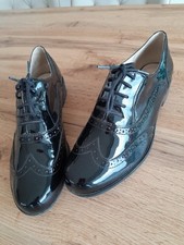 Oxford retro Schnürschuhe Damen  Lack schwarz 39 Clarks Narrative