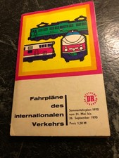 DDR-Werbung-Mitropa -- Fahrpläne des Internationalen Verkehrs DR Sommer  1970