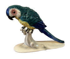 großer Papagei Vogel Ara  Gelbbrustara Keramik Hertwig Katzhütte Thüringen