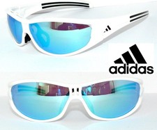 Adidas Sonnenbrille WEIß BLAU SPIEGEL a267 evil eye a135 a126 BRILLE a127 SPORT