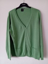 Damen Strickweste Hype Grün Gr 42/44 Baumwolle  #59