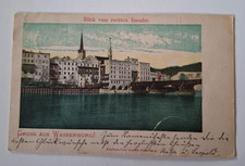 Wasserburg Blick v. Innufer Kaufhaus Hauner 1898