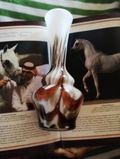 Glasvase mit MARMORIERUNGEN