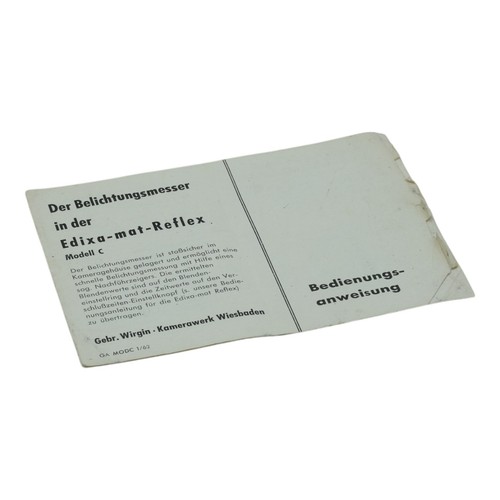 Edixa belichtungsmesser - edixa,