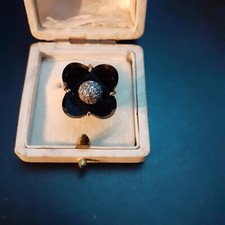 Ring Art Deco Gold/Onix