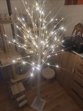 LED Baum Lichterbaum kalt  weiß Innen Außen Deko Birkenbaum Lichterzweige 180cm
