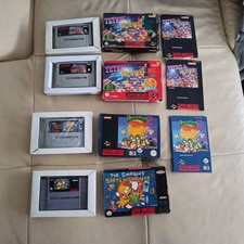 Super Nintendo Spiele Snes 7 Stück mit OVP Mario Lemmings Sim City Simpsons