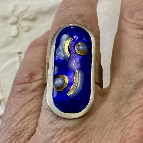 Limoges emaille cabochon - emaille,