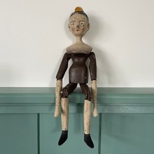 Grodnertal Steckkamm Holzpuppe