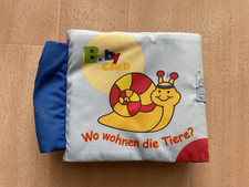 Babybuch Stoff Wo wohnen die Tiere ?