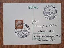 Postkarte Länderspiel 1938 England vs. Deutschland in Berlin