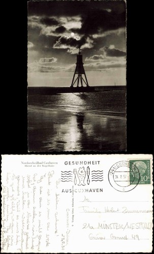 Ansichtskarte cuxhaven - ansichtskarte,