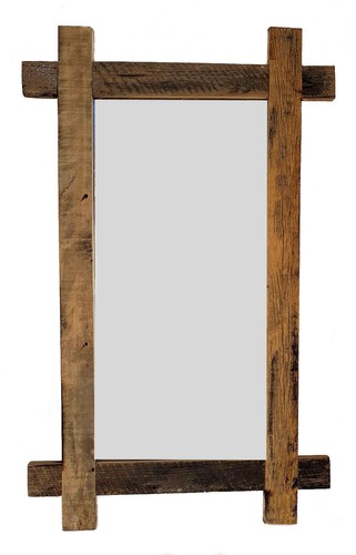 Massiv holz wandspiegel - holz,