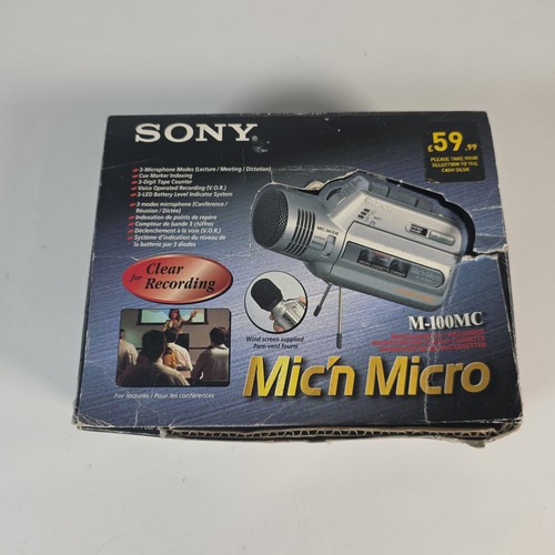 Sony mic micro 100mc - micro, m-100mc