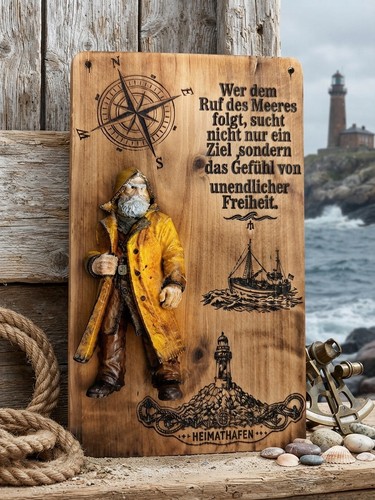 Maritimes deko holzbrett aus - maritimes,
