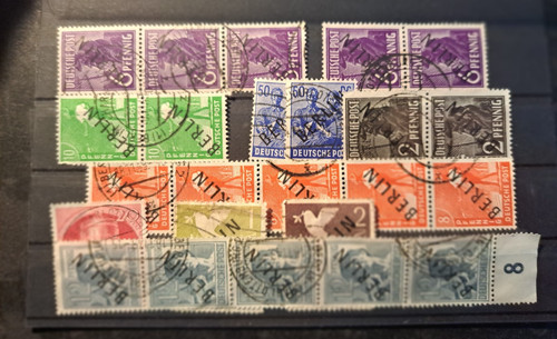Berlin 1948 schwarzaufdruck - 1948, "schwarzaufdruck"