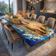 Blauer epoxid ocean river - epoxid,