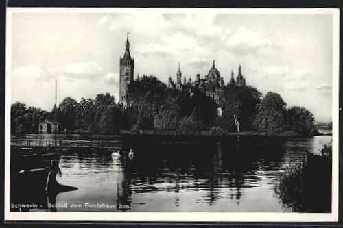 Ansichtskarte schwerin - ansichtskarte, /