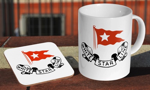 White star line keramik - white,