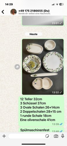 Toskana geschirr handbemalt - toskana,