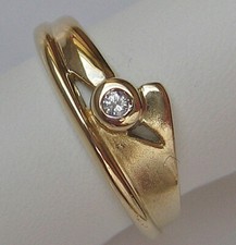 Solitär Ring aus 585 14kt