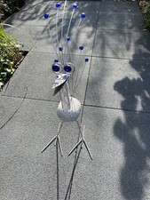 Wippvogel Windspiel Edelstahl Vogel  100cm Granitvogel V2A  Edelstahlvogel