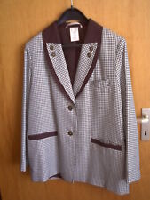 Jacke im Landhausstil  Größe 40/42 schwarz-weiß kariert(Pepitamuster)