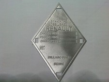 Typenschild renault schild - typenschild, r4