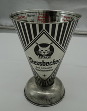 Luchs, Messbecher,  Weißblech,  West Germany