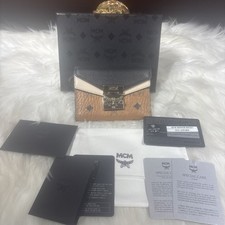 MCM Tricolor Leather Visetos Wallet  Original