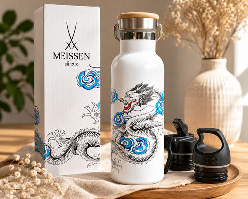 Meissen thermoflasche drache - thermoflasche,