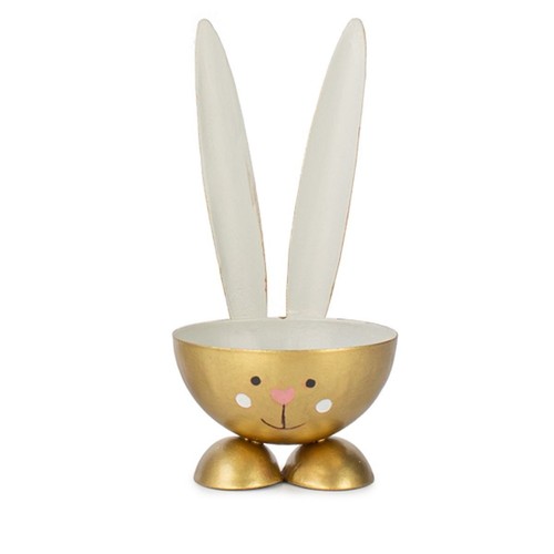 Eierbecher hase metall - eierbecher,