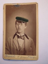 Jena - 1875 - Louis ? Zinn als Präparand in Couleur - koloriert CDV / Studentika