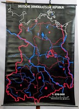 Wandkarte Rollbild Schwarzer