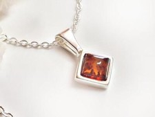 Bernstein Anhänger Silber 925 HalsketteKette 40-45 cm echt Sterlingsilber ba815