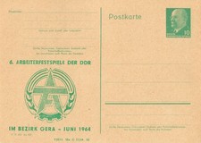 DDR Ganzsachen P 71 Nr. 1-64