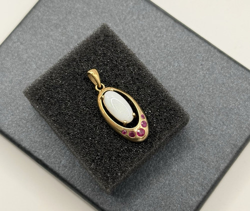 375 gold anhänger mit opal - mit,