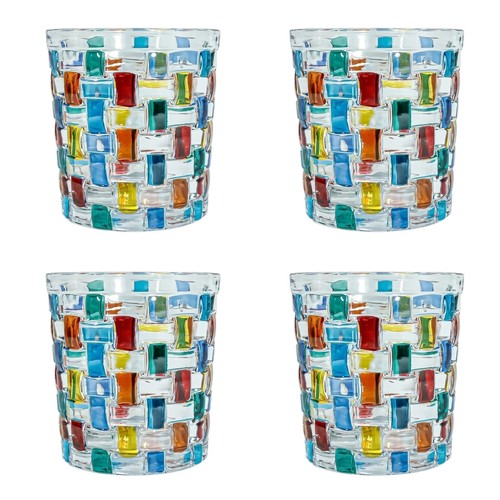 4er set murano glas - set,
