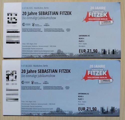Sebastian fitzek berlin - 2x,