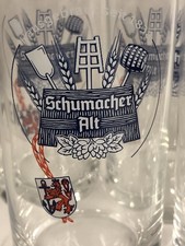 6x Schumacher Alt Gläser Glas