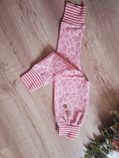 NEU Handmade Slim Fit Haremshose 86-92 Pumphose Leggings Slim Legs Mädchen Rosa