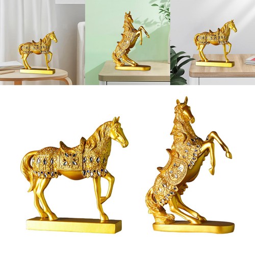 Goldene pferdestatue - goldene,