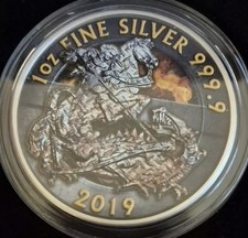 2019 UK 1 oz Silber Valiant