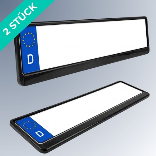 Kennzeichenhalter schwarz - 2x,